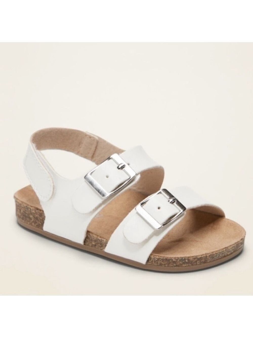 Unisex Faux-Leather Double-Buckle
Sandals for Baby